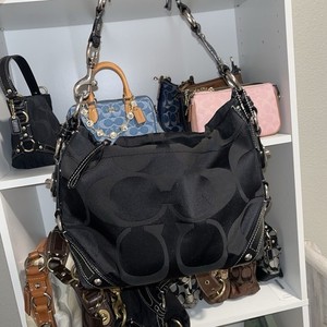 Coach Black Signature Handbag | eBay