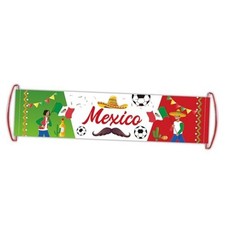 Mexican World Soccer Cup 2026 Cheer Banner   Patriotic Soccer Mexico Fan Cheer