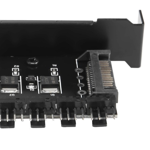 1X(PC 8 KanäLe LüFter Hub LüFter Drehzahl Regler für CPU GehäUse HDD VGA PW6528 - Photo 6/7