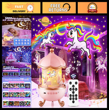 Baby Sound Machine Night Light Projector  15 White Noise Sounds  21 Colors  R