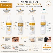Biosmetics Intensive Eyebrow Lash Tint Developer Oxidant Cream Remover 50ml