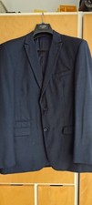 Skopes Navy Tailored Fit 2pc Suit Size 38R Trousers 42" Chest