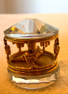 Swarovski Crystal Memories Classics ~ Miniature Crystal Carousel 1