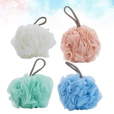 4 Pcs Bath Towel Travel Bathing Sponge for Body Sponges Shower Ball Scrubber