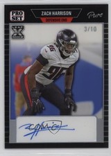 2023 Leaf Pro Set Pure Clear Silver Spectrum 3/10 Zach Harrison Auto s5q