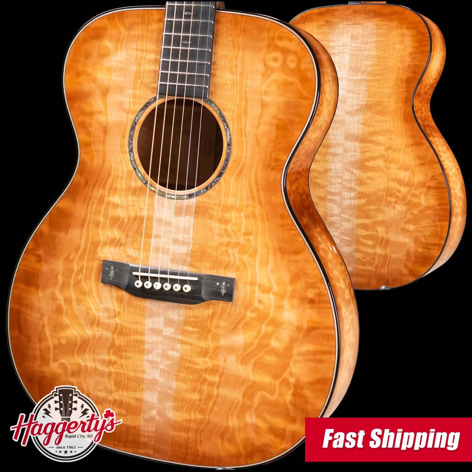 Martin Custom Shop Style 45 000-14F Acoustic Guitar - Master Grade Quilted Maple
