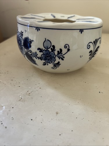 Delft Blue & White Tea Light, Handled, Floral - Picture 5 of 9