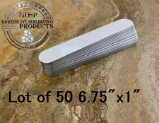 50ea Dye Sublimation Aluminum CUFF BRACELET 6.75" x 1"