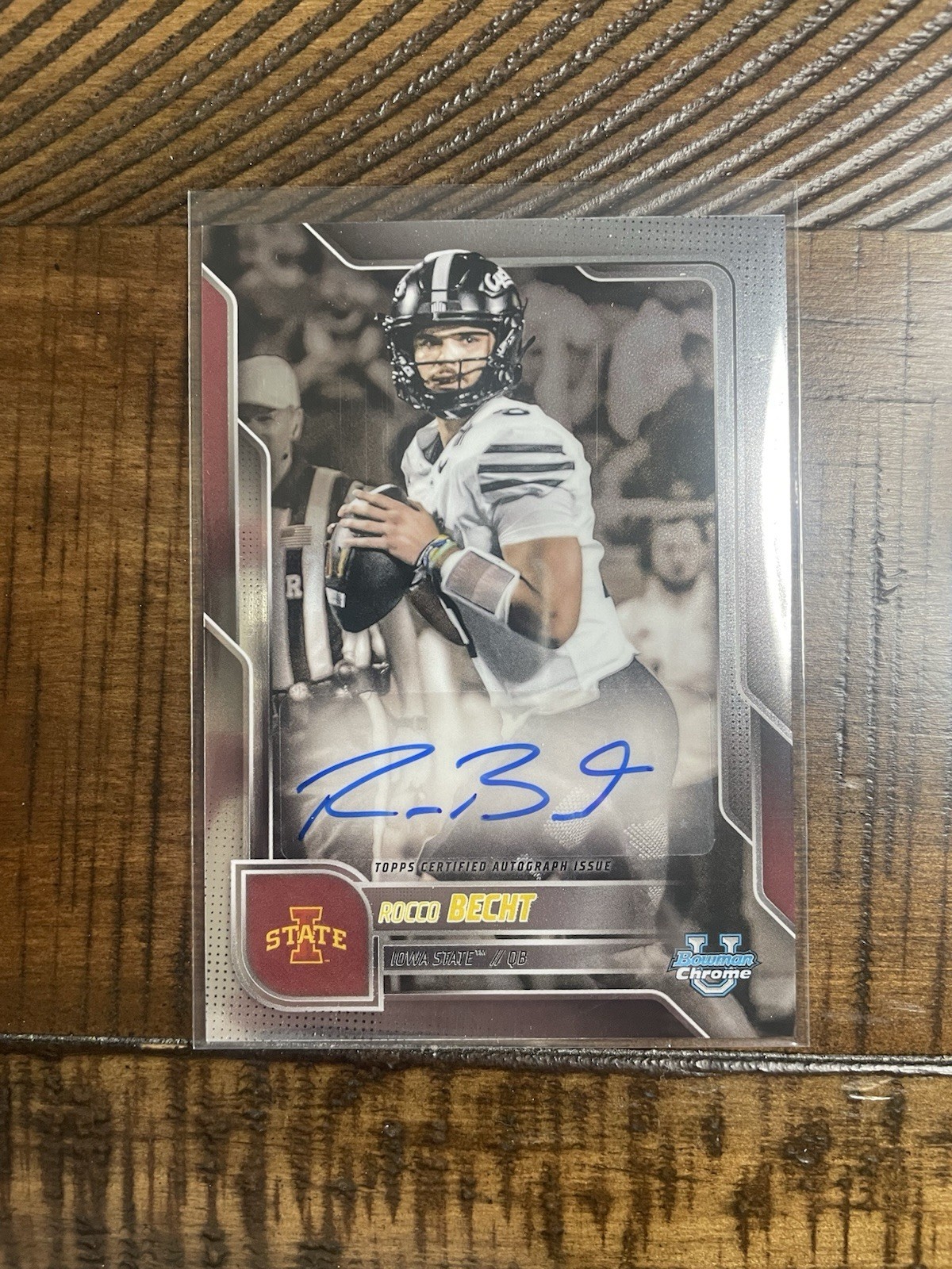 2025 Bowman Chrome U Rocco Becht Prospect Auto #BCA-RB Cyclones