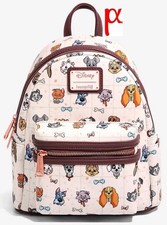 Loungefly Disney Pets Cats and Dogs Earth Day Checkered Mini Backpack Exclusive