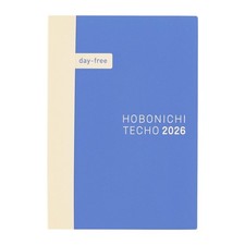 2026 Hobonichi Techo Day-Free A6 Monthly Notebook Blue Japan Edition