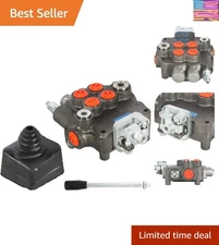 Durable Cast Iron Hydraulic Loader Valve - 3625 PSI, Double Acting, SAE Ports