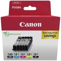 Canon Druckerpatrone PGI-580/CLI-581 Pgbk/C/M/Y/Bk Multipack Original Kombi-Pack