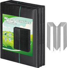 4FT X 50FT Landscape Fabric Weed Barrier Fabric, Heavy Duty Weed Control Mat, We