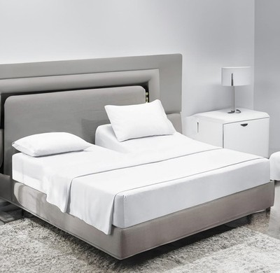 SCI Top Split Flex Sheet Set for Adjustable Bed 32'' Split Head King Size 800 ...