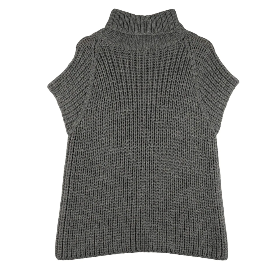 Smythe x Augden Alpaca Knit Wool Turtleneck Sweater Vest Medium - Image 2 of 4