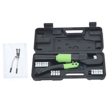 Hydraulic Wire Battery Cable Lug Terminal Crimper Crimping Tool  6 Mt w/ 8Dies