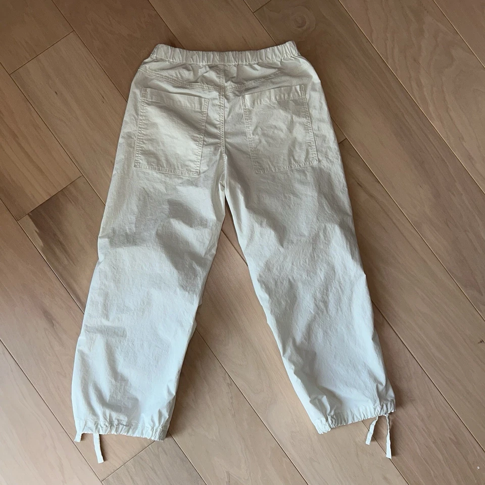 Citizens Of Humanity Luci Poplin Slouch Parachute Pant Ivory Women’s XS - Image 2 of 4