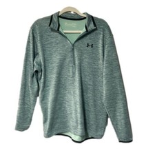 Women's Under Armour coldgear light green size M pullover 1/4 zip comfy warm