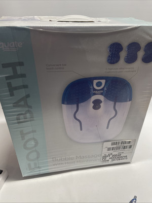 Equate Toe Touch Control Bubble Massage Foot Bath Brand New Never Opened