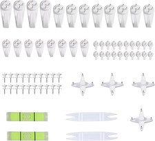 68Pcs Invisible Wall Hooks,Picture Frame Hangers, Invisible Hanger Hooks, for Pi