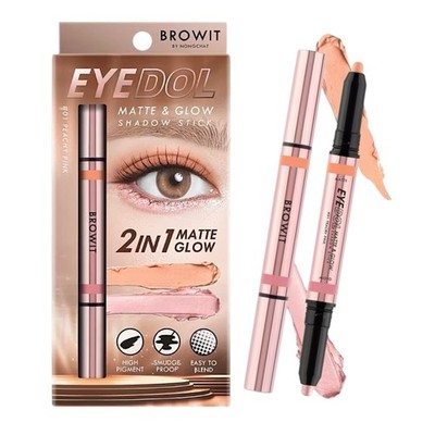 Browit Eyedol Matte&Glow Eyeshadow Stick 2-in-1 Waterproff Longwear 1 pcs Beauty
