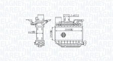 Ladeluftkühler MAGNETI MARELLI 351319205310 für TOYOTA COROLLA AVENSIS Liftback