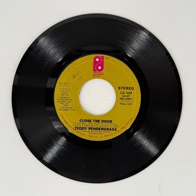 Teddy Pendergrass Close The Door / Get Up Get Down 45 RPM Vinyl Record