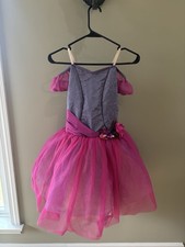 Curtain Call Girls Large Pink Purple Dance Costume
