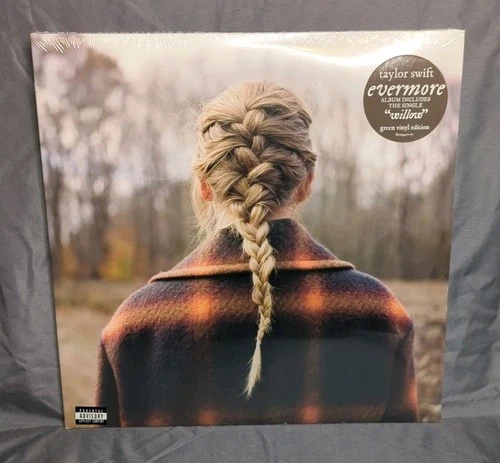 Taylor Swift – Evermore - Green 2 LP Vinyl Records 12" - NEW Factory Sealed !