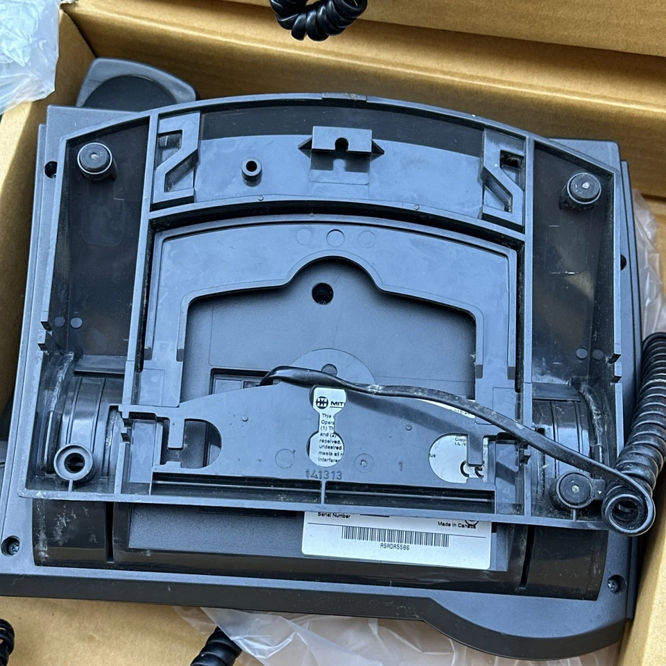 Mitel Superset 4025 Backlit Dark Grey Charcoal Phone Bulk 9132-025-202 Lot Of 10 - Image 3 of 4