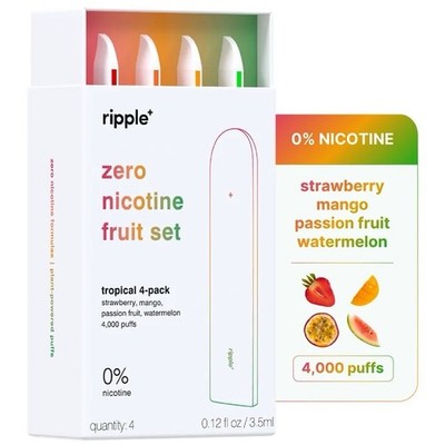 Ripple Zero Nicotine Fruit Set Tropical 4-Pack