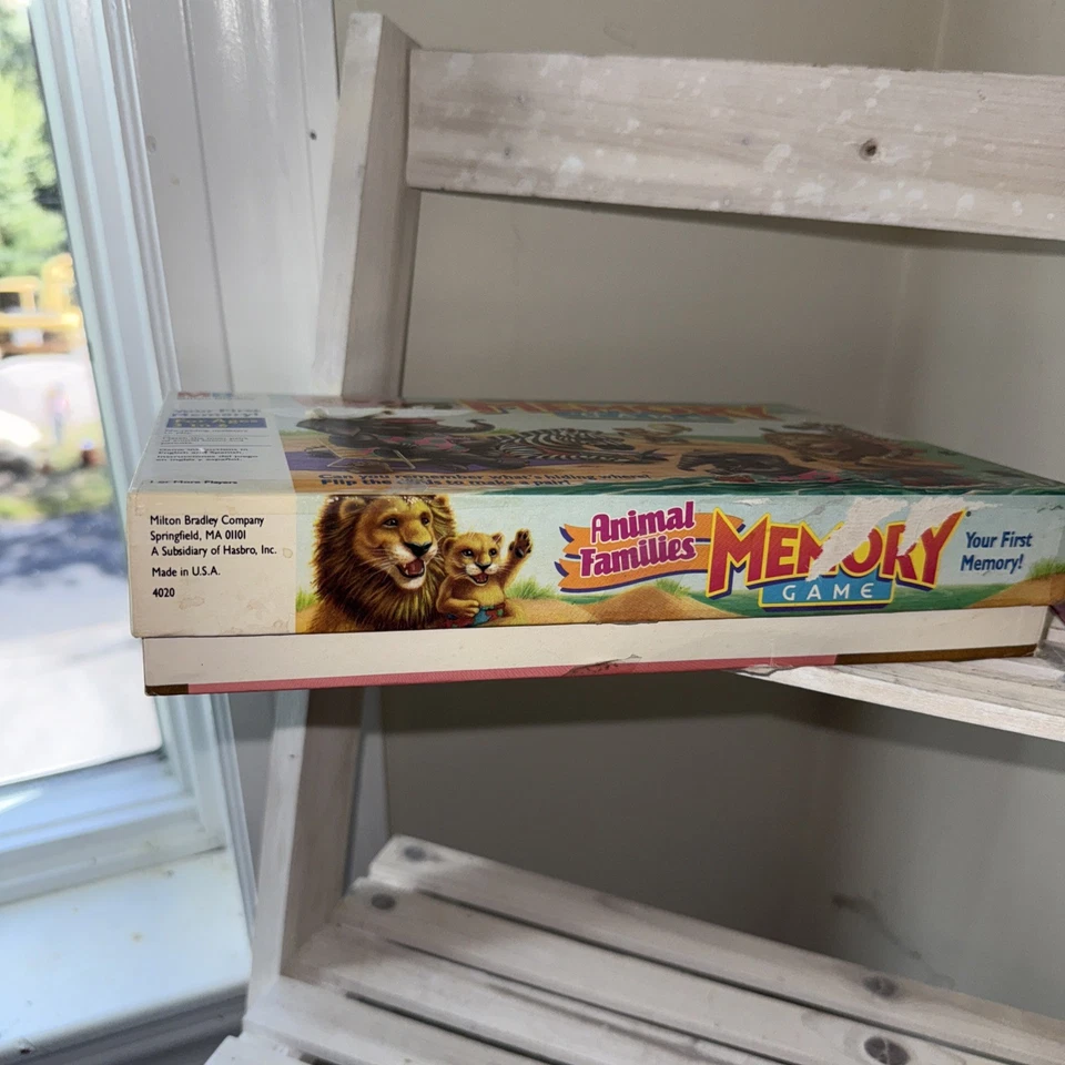 1990's Milton Bradley Memory Card Matching Game, Animal Families Complete - Image 4 of 4