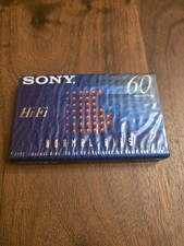 Sony Hi Fi Normal Bias 60 Minute Factory Sealed Cassette Tape Blank