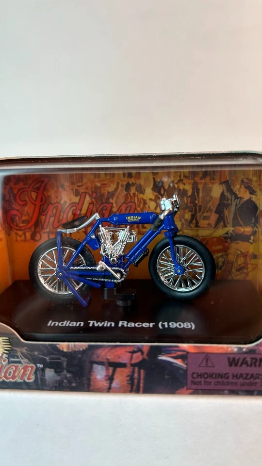 New Ray 1:32 Scale 1908 Indian Twin Racer Motorcycle - Image 2 of 4