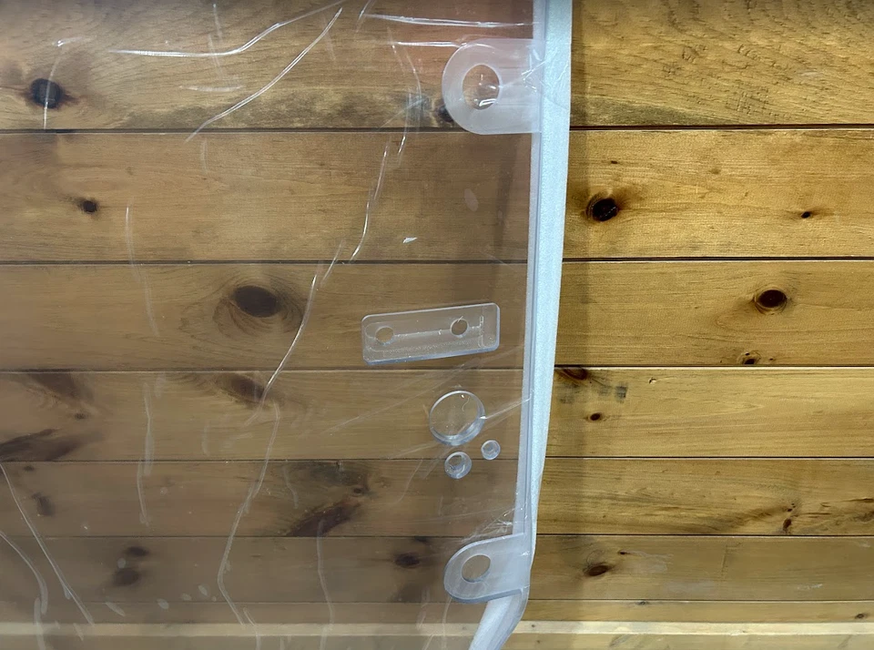 1/2" John Deere P Series minicarregadeira porta poli Lexan cortador de grama pára-brisa - Imagem 3 de 4