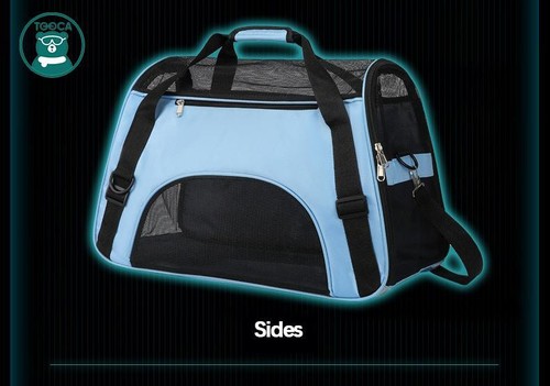 Nueva bolsa de transporte portátil para perros gatos bolsa de transporte transpirable de malla para perros pequeños - Imagen 13 de 24