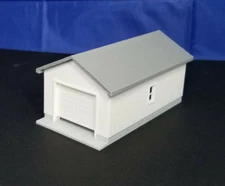 1:64 S Scale - One Car Garage with removable roof, movable door for model cars