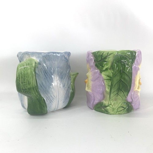 Vintage Sakura Colors of Spring Mugs Flower Set Ceramic Blue Pink Purple Yellow - Picture 7 of 20
