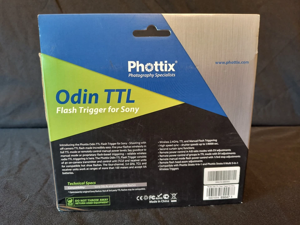 Phottix Odin TTL Flash Trigger & Receiver for Sony (New) - Image 3 of 3