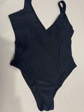 Woman s Front Plunge Back One Piece Swim Suit Size Small Lined Padded Orig Style
