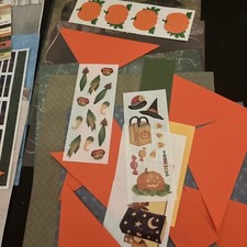 Creative Memories 8x8 Paper 14 Pages Plus Halloween Stickers