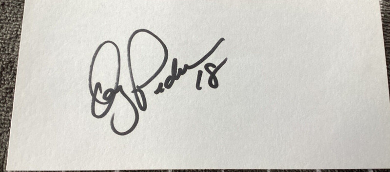 DOUG PEDERSON Personally Autographed Signed NFL Card EAGLES PACKERS JAG FreeShip
