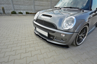 Front Diffuser Splitter Maxton Design Gloss Black ABS for Mini Cooper R56 JCW