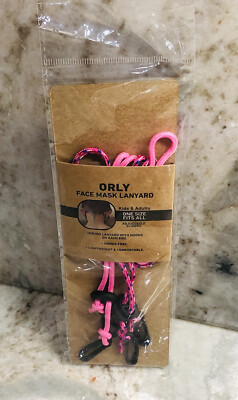 Orly-Kids/Adults One Size Fits All Face Mask Landyard. ShipN24Hours-Hands Free