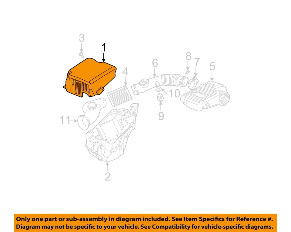 Conjunto de filtro de aire usado se adapta a: Chevrolet Trailblazer ext 2005 4,2 grado A Foto 2 de 4