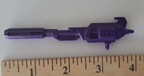 ASTROTRAIN GUN Gen 1 ,1985 TRANSFORMERS Ionic Displacer Rifle  Gun OnlyPurple