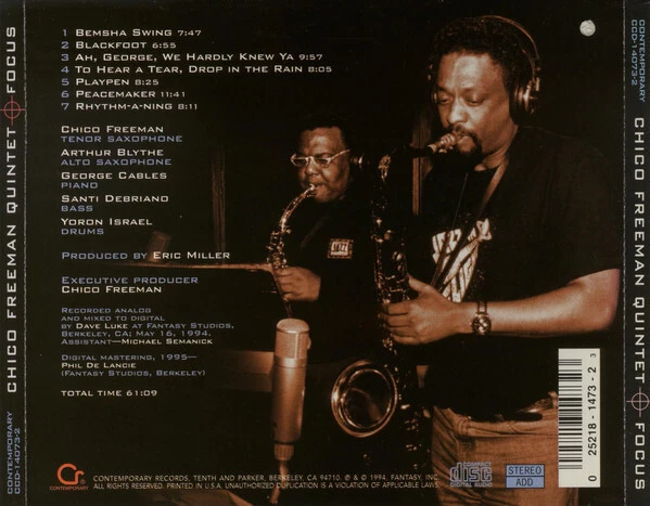 CD Chico Freeman Quintet - Focus - Bild 2 von 3