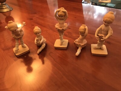 Seltenes Vintage Set Enesco Ballerina Figuren