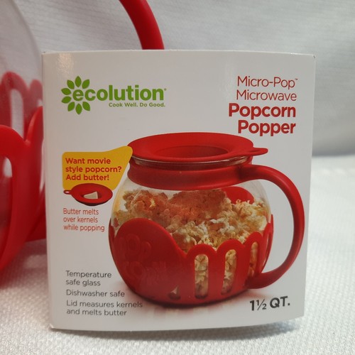 Ecolution Patented Micro-Pop Microwave Popcorn Popper with Temperature Safe... - Picture 2 of 7